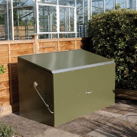 outside metal storage box|garden metal storage boxes waterproof.